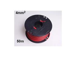 Autojohto 4mm&sup2;, Punainen 50m