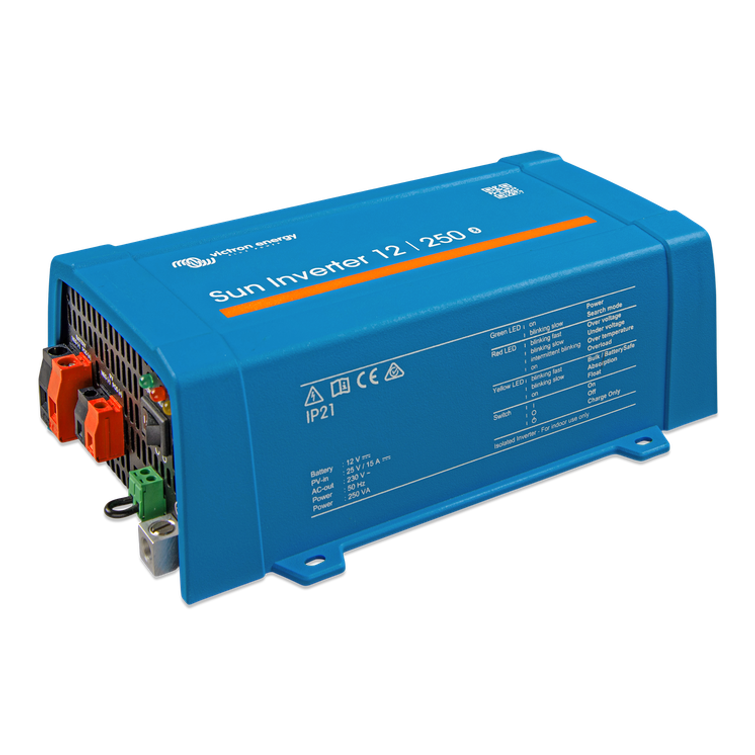 Victron Sun Invertteri/latauss&auml;&auml;din 12V 250VA-15 BT