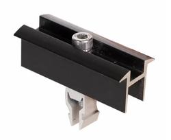 Aurinkopaneelin keskikiinnike asennuskiskoon, musta