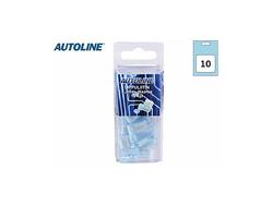 Lattaliitin "lippu", 6.3mm eristetty 10kpl