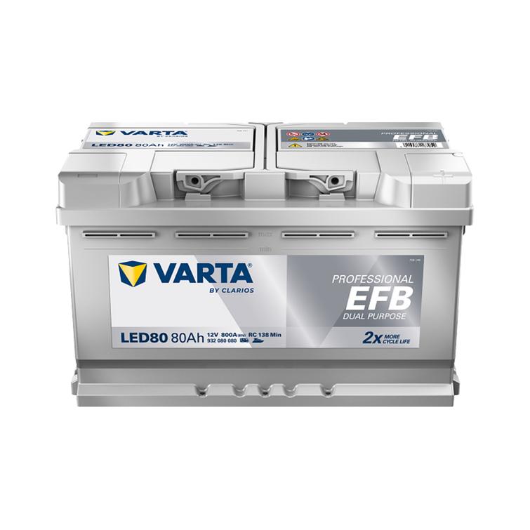 VARTA LED80 Profesional dual purpose EFB 80Ah