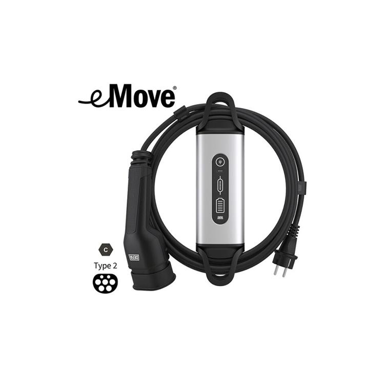 Defa eMove kannettava s&auml;hk&ouml;auton laturi 8A Shcuko/Type 2