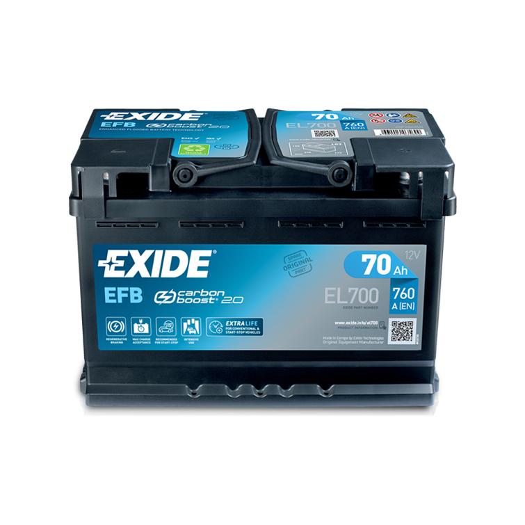 EXIDE EFB 70Ah 760A