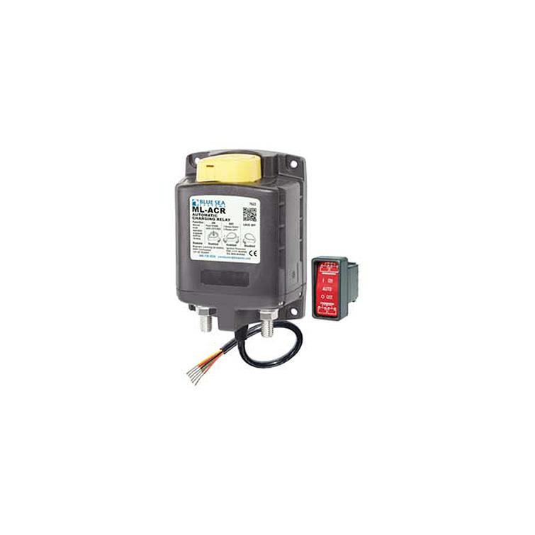 Kaksoisakkurele katkaisijalla 500A 24V