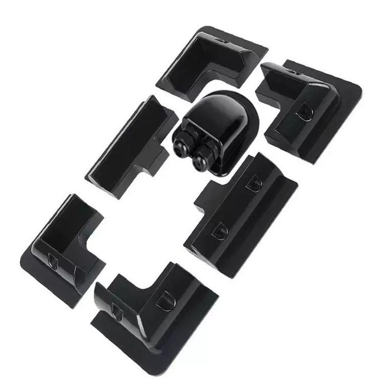 Caravan asennusteline musta