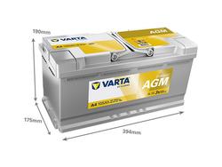 VARTA A4 Dynamic AGM 105Ah 950A