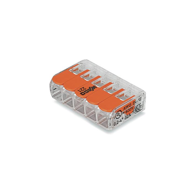 Wago rasialiitin 5-napainen 4mm&sup2;