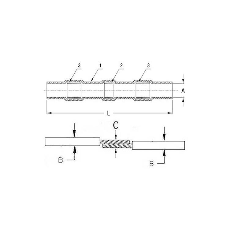 Kutistejatko tinalla, kirkas 10kpl