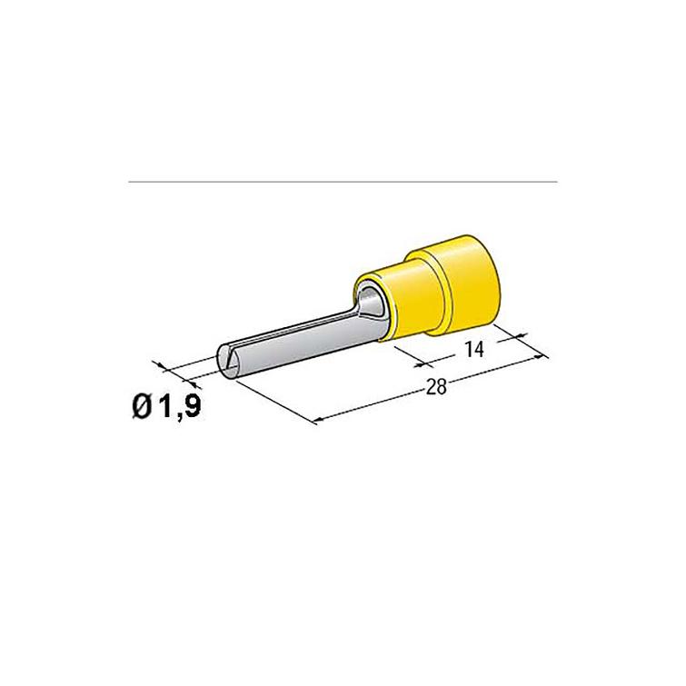 Liitin, 2.8mm 100kpl