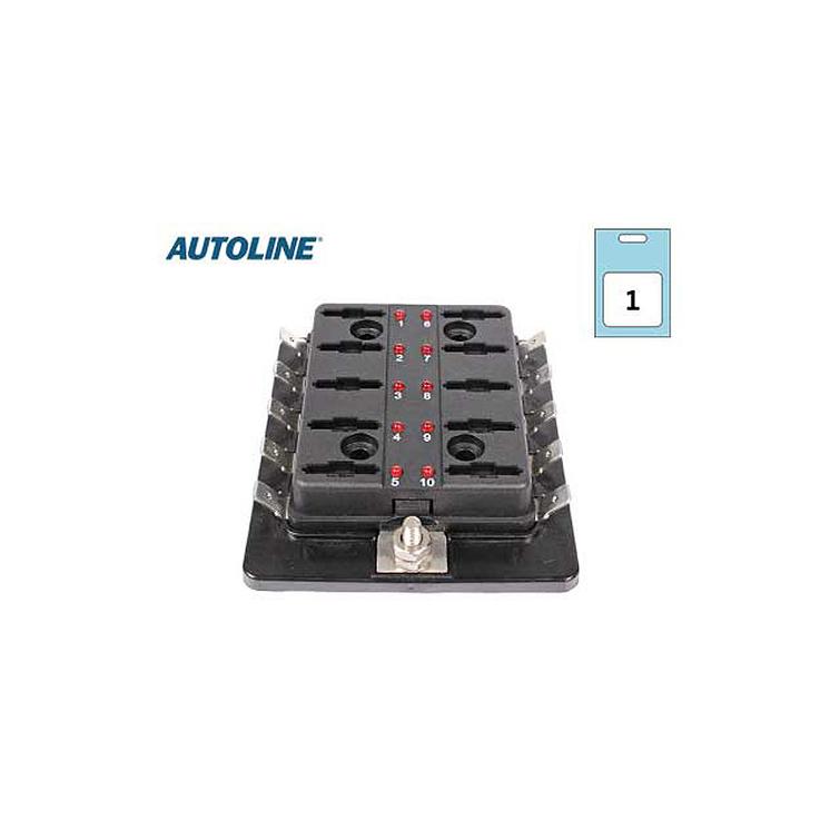 Sulakerasia 10xGM, 30A/virtapiiri