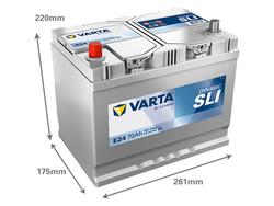 VARTA E24 Dynamic SLI 70Ah 630A