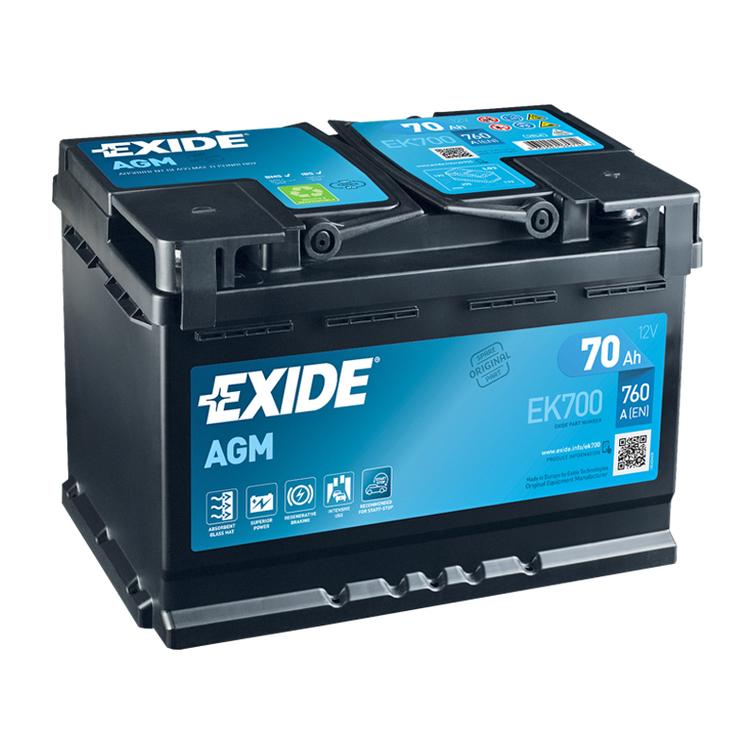 EXIDE AGM 70Ah 760 A