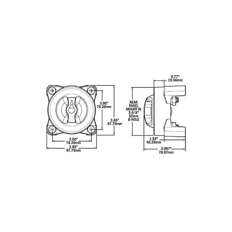 Akkukytkin max.32V 350A