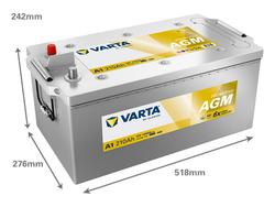 VARTA A1 ProMotive AGM 210Ah 1200A