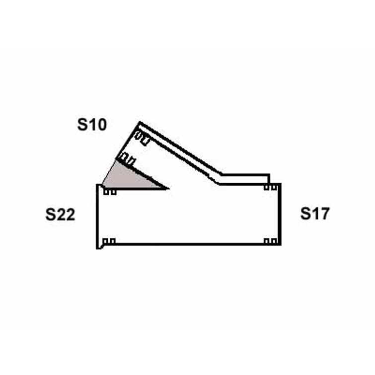 Suojaputken Y-liitin A22-10-17