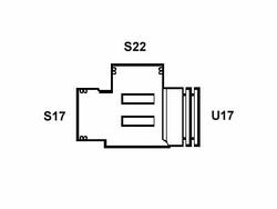 Suojaputken T-liitin B17-22-17