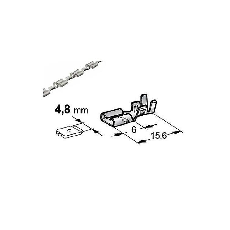 Liitin 4.8x0.8mm naaras