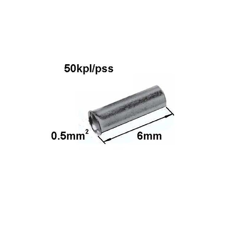 Pääteholkki 0.5mm² johdolle