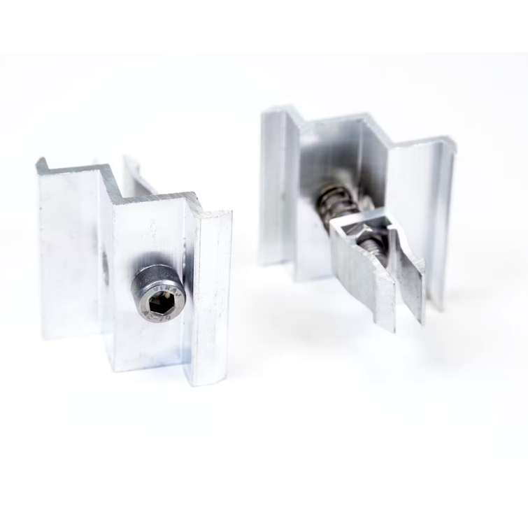 WISOL Aurinkopaneelin p&auml;&auml;tykiinnike 30-35mm hopea