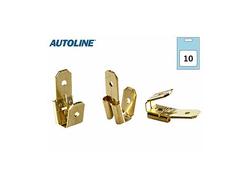 Haaroitusliitin 6.3mm 10kpl