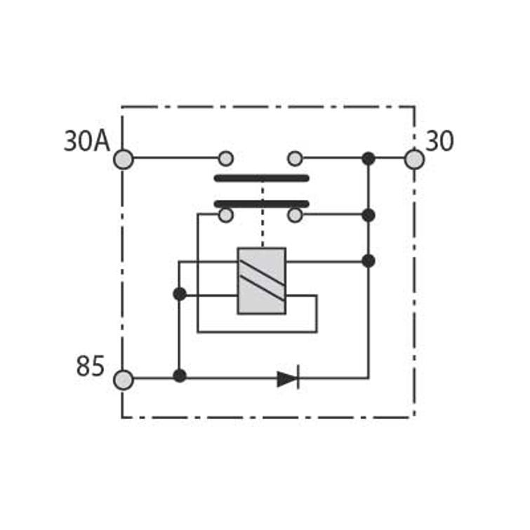 S&auml;hk&ouml;inen p&auml;&auml;virtakytkin 24V