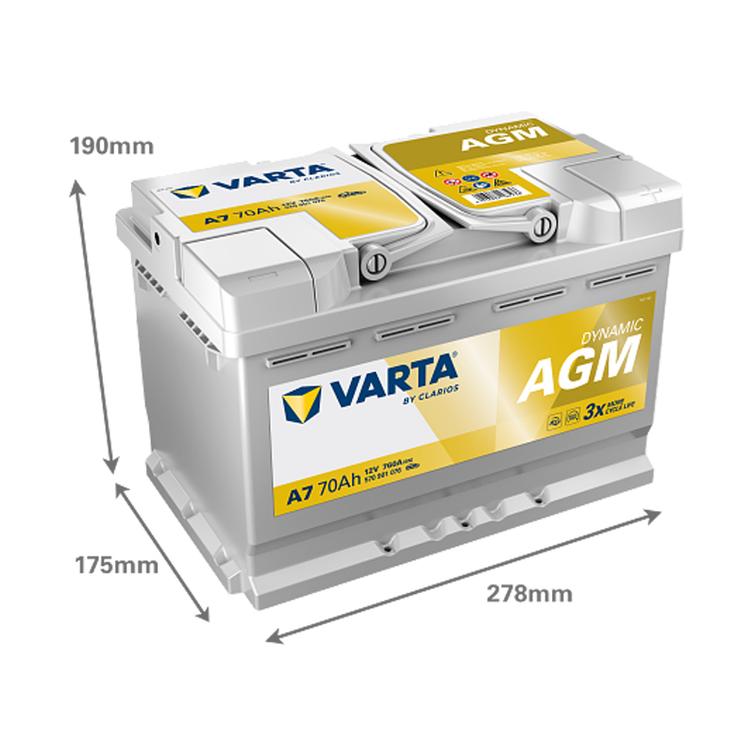 VARTA A7 Dynamic AGM 70Ah 760A
