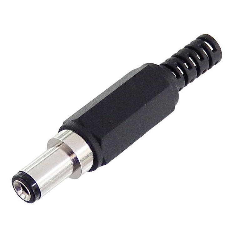 Dc liitin 5,5/2,5mm - murtosuojalla