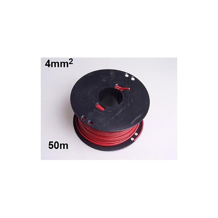 Autojohto 4mm&sup2;, Punainen 50m