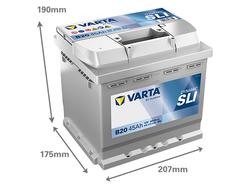 VARTA B20 Dynamic SLI 45Ah 400A + / -