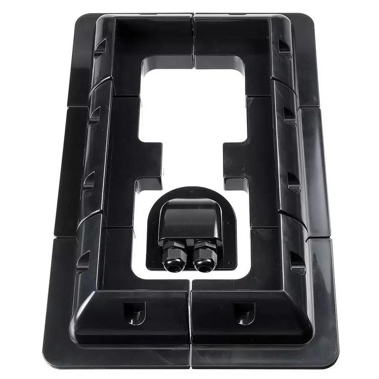 Caravan asennusteline musta