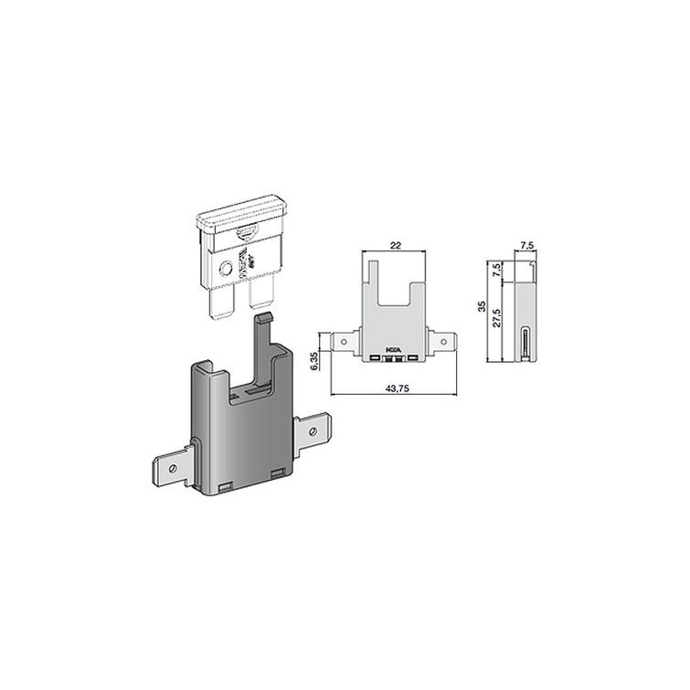 Sulakerasia 1xGM 6.3mm