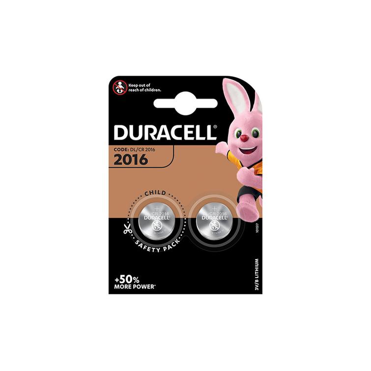 2 x Duracell CR2016 3V