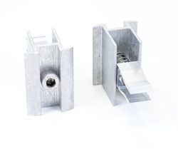 WISOL Aurinkopaneelin v&auml;likiinnike 30-35mm hopea