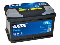 EXIDE Excell 71Ah 670A