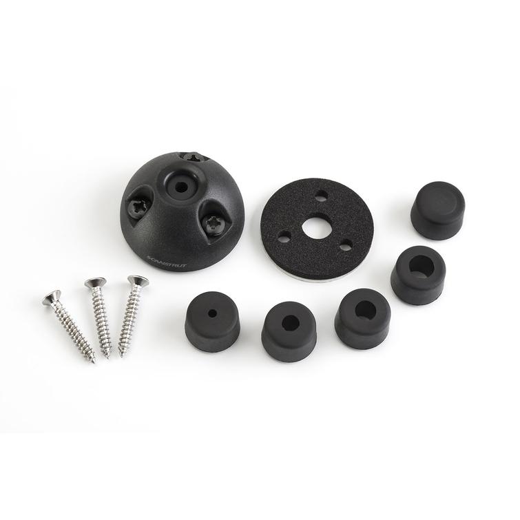 Kaapelin läpivienti Ø2-6mm johdolle, Ø6mm IP68 musta