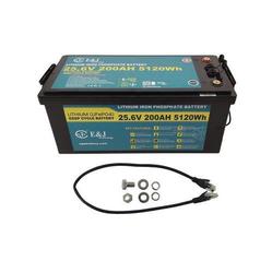 E&J LiFePO4 25.6V 200Ah 5120wh