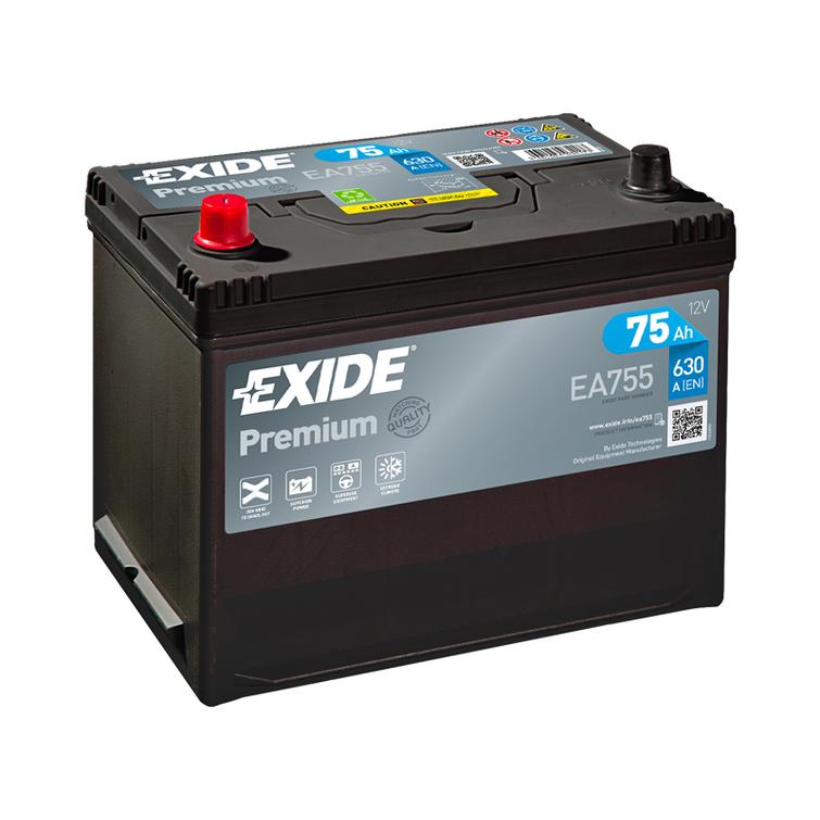 EXIDE Premium 75Ah 630A