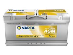 VARTA LA105 Professional Dual Purpose AGM 105Ah