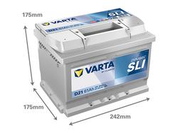 VARTA D21 Dynamic SLI 61Ah 600A