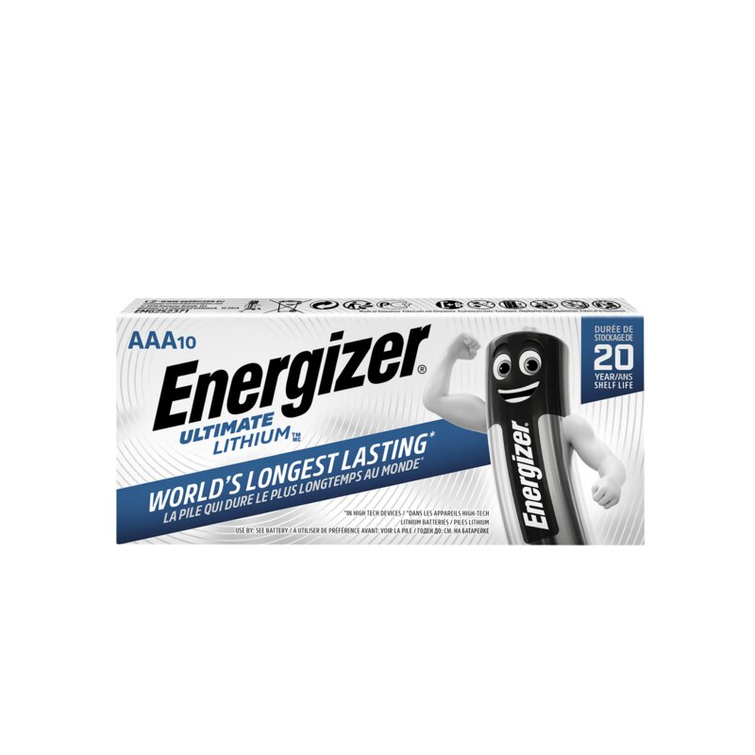 10 x Energizer L92 Ultimate Lithium R03 AAA 1,5V