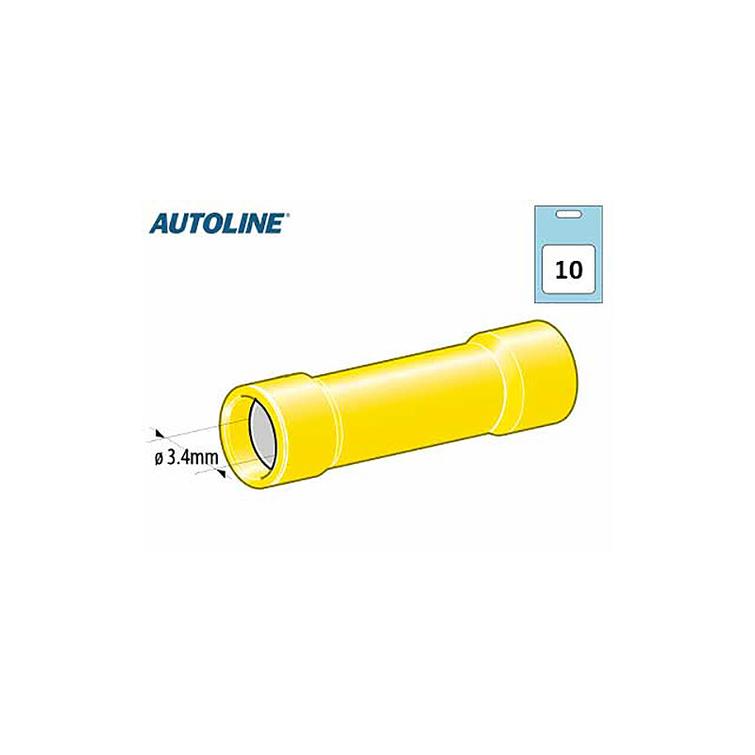 Jatkoliitin, keltainen 10kpl