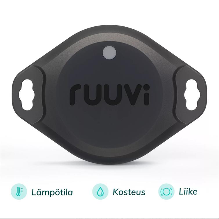 Ruuvi langaton l&auml;mp&ouml;tila- ja kosteusanturi 3in1