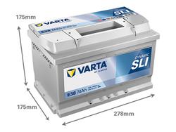 VARTA E38 Dynamic SLI 74Ah 750A