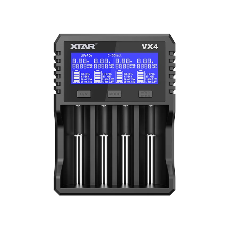 Xtar VX4 1.5V/3.7V / Li-FePO4 / Ni-MH laturi