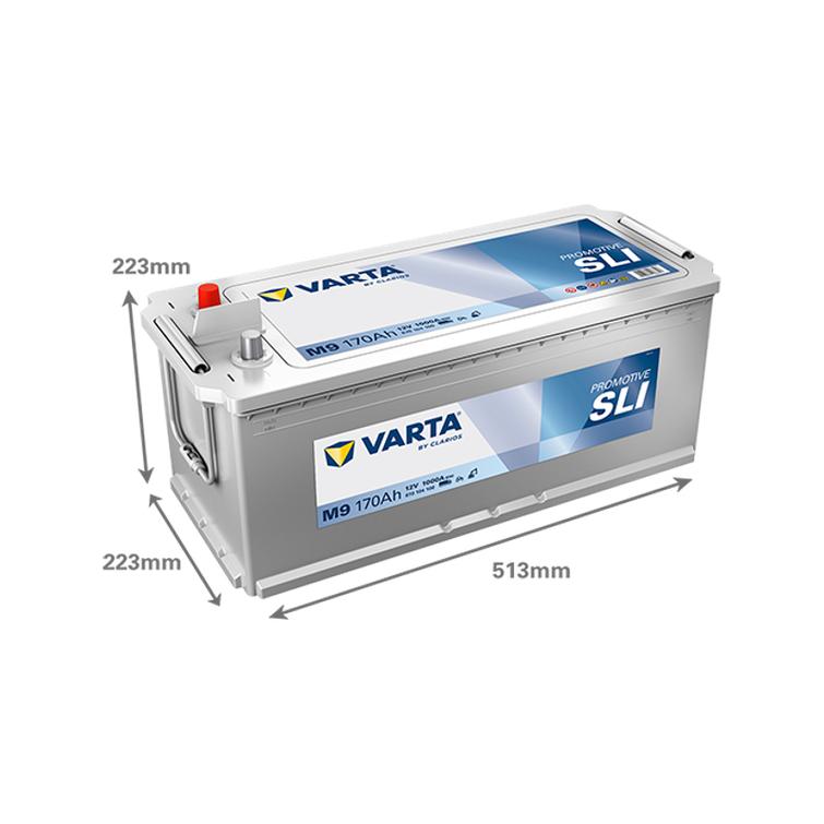 VARTA M9 Promotive SLI 170Ah 1000A pohjakiinnitys