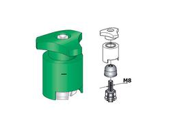 Akkukenk&auml; (-) M8 pultti vihre&auml;