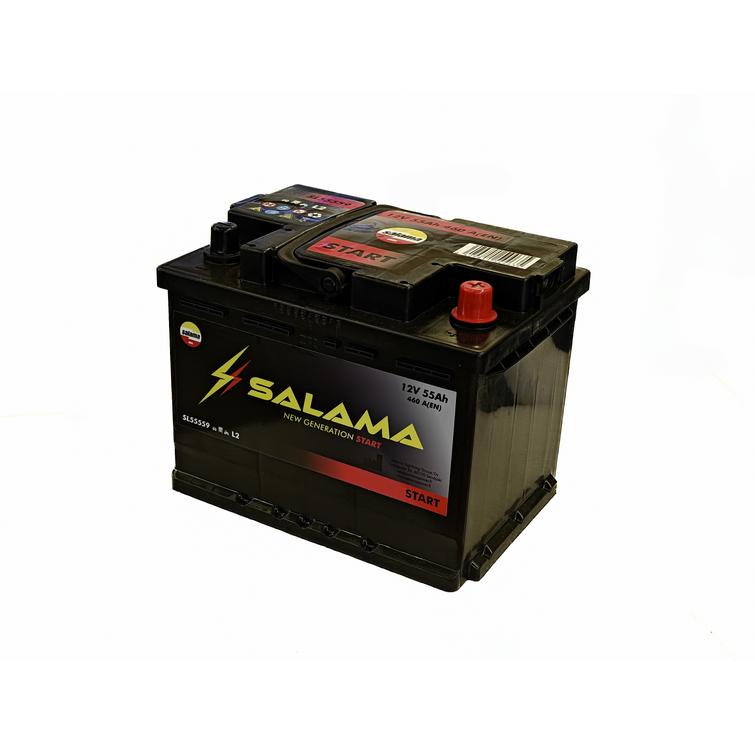 Salama 55Ah 12V vapaa-ajan käynnistysakku