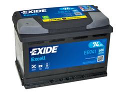 EXIDE Excell 74Ah 680A