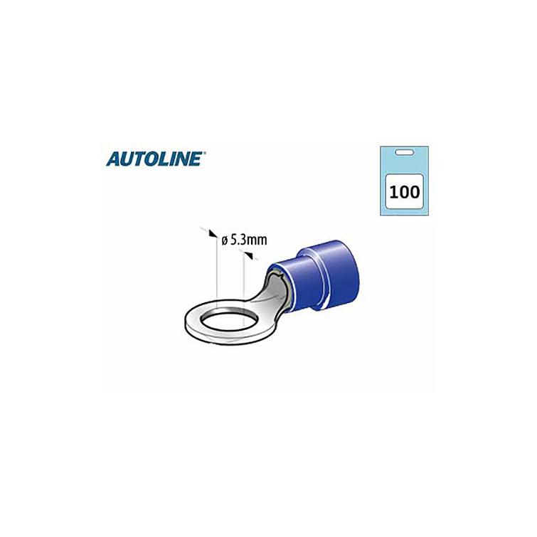 Rengasliitin M5, &oslash;5.3mm 100kpl