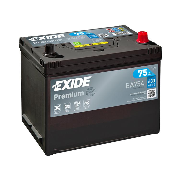 EXIDE Premium 75Ah 630A